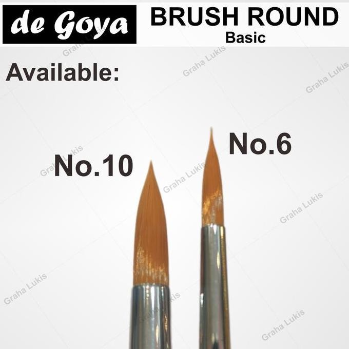 

De Goya Basic Round Brush No 10 / 6 - Kuas Round