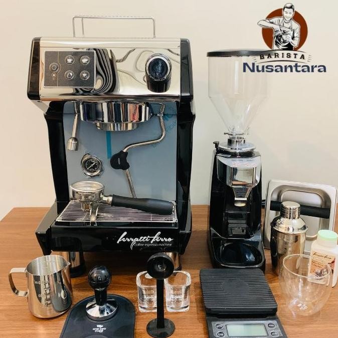 Paket Mesin Kopi Ferrati 3200D Dual Boiler Mesin Grinder N500