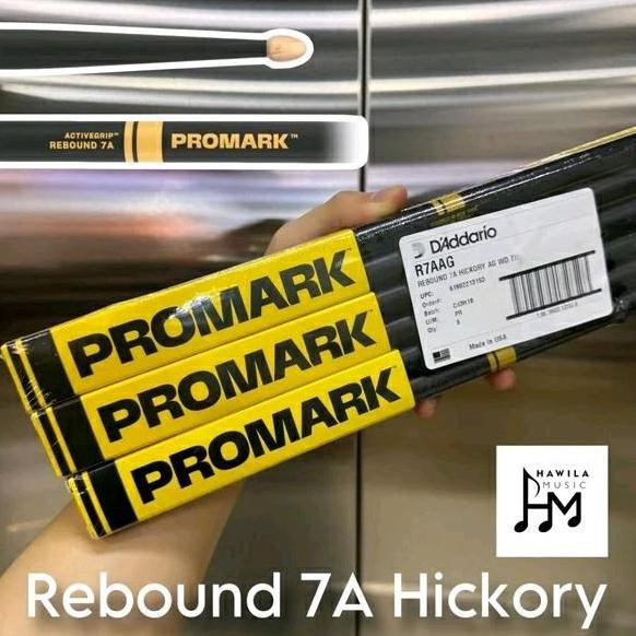 Stick Drum Stick Promark R7Aag Rebound 7A Hickory Ag Wd Tip
