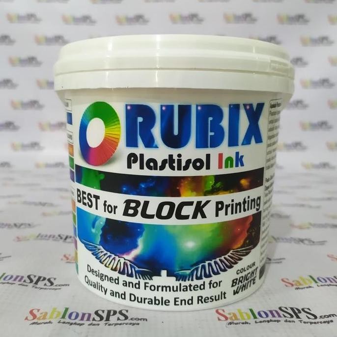 

Tinta Sablon Plastisol Rubix Bright White 1Kg