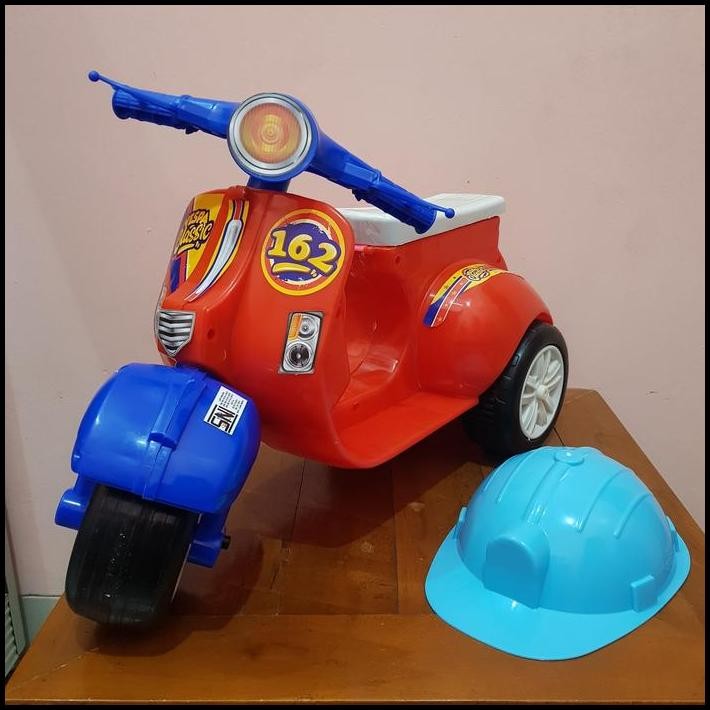 Mainan Motor Dorong - Mainan Sepeda Motor Vespa Anak