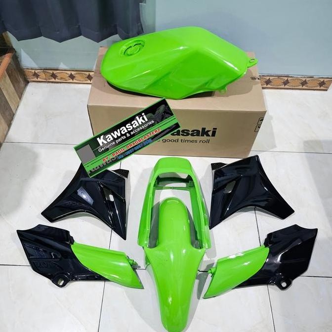 body set ninja r ninja ss hijau muda original Kawasaki