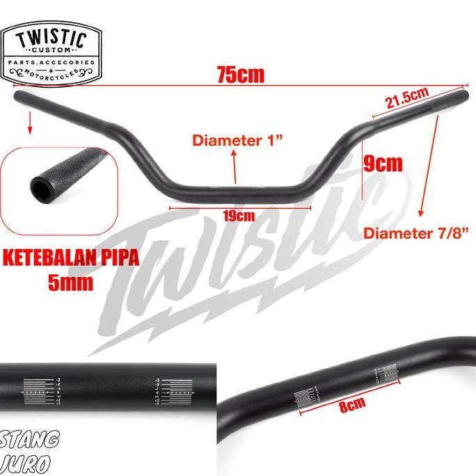 Ready Stang Motor Juro Benelli PE 250 SM V16 Vulcan 650 Bobber 1 inch ke 7/8