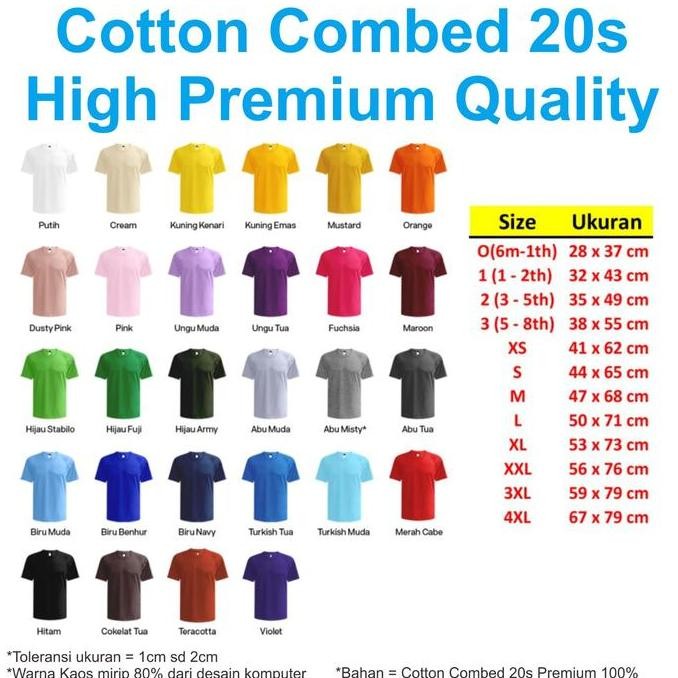 (Expert) KAOS CUSTOM MURAH - BAJU CUSTOM WARNA DEWASA - KAOS PRINTING DTG