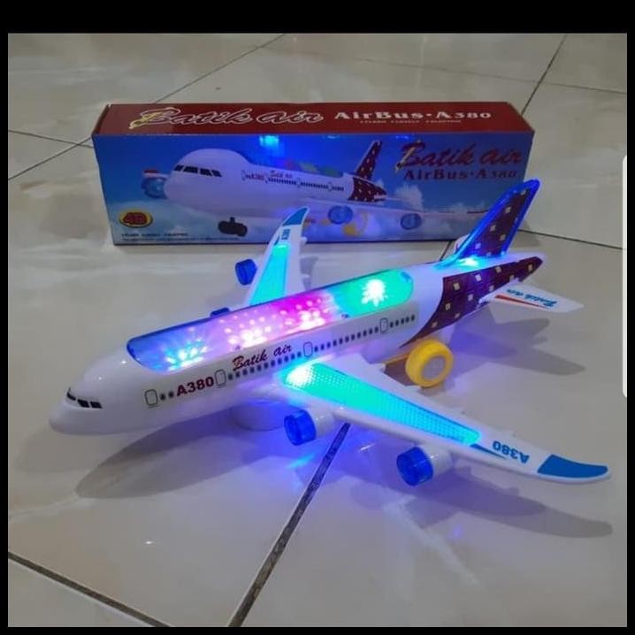 Airbus Batik Air Mainan Pesawat Bump N Go - Mainan Edukasi Pesawat