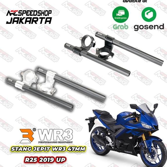 Ready Stang Clip On / Stang Jepit WR3 47mm Yamaha R25 New