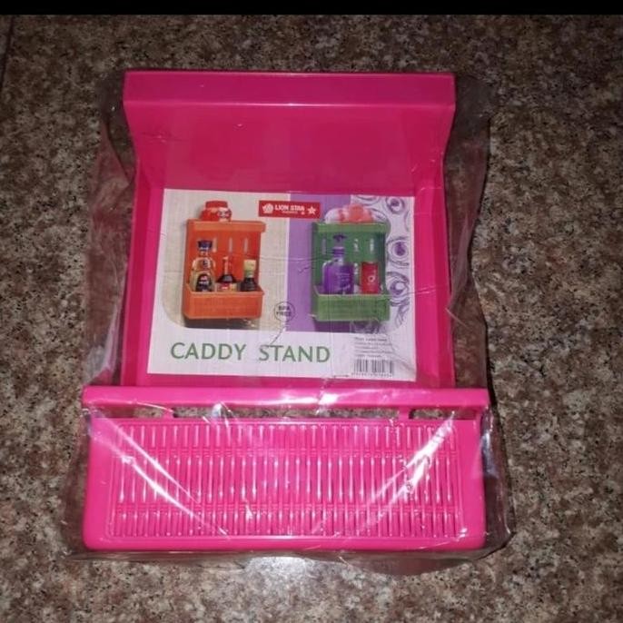 Rak shampoo plastik / caddy stand lion star murah