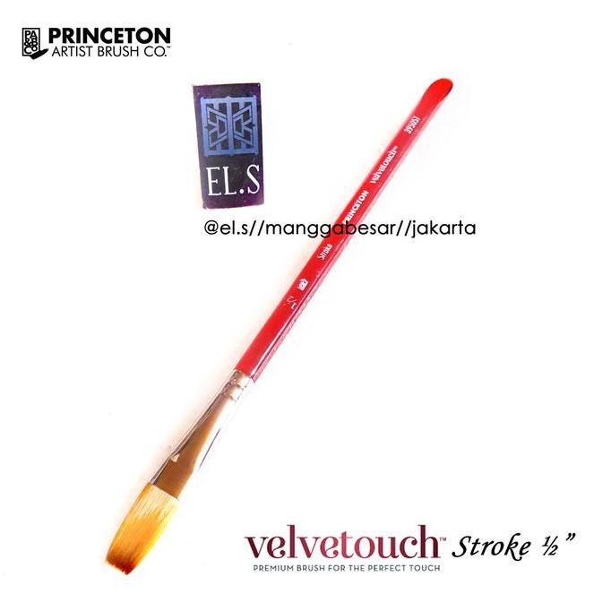 

Princeton Velvetouch Brush Stroke 1/2" ( Kuas Lukis )