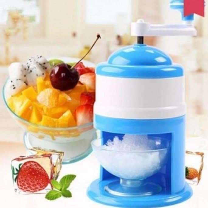 Alat Buat Es Serut Manual Putar /Serutan Es Batu Mini/Mini Ice Crusher
