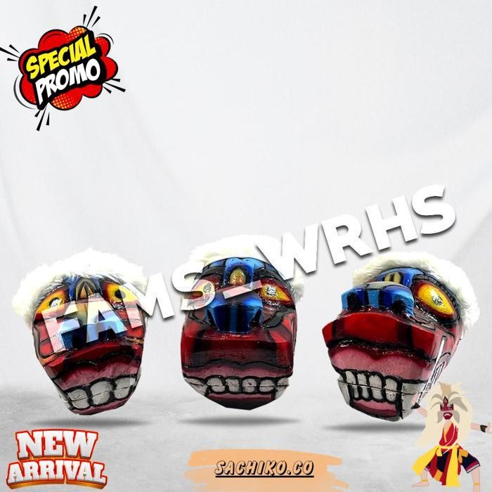 Fams Wrhs Barongan Kepruk Kucingan Kepala Barongan Jaranan Barongan Kayu (Bisa Cod) Jaranan