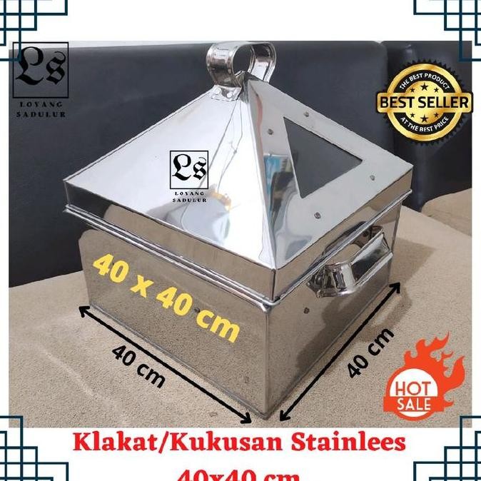 Klakat Kukusan Dimsum/Panci Kukusan/Kukusan Stainless Ukuran 30X30 Cm 40X40 Cm