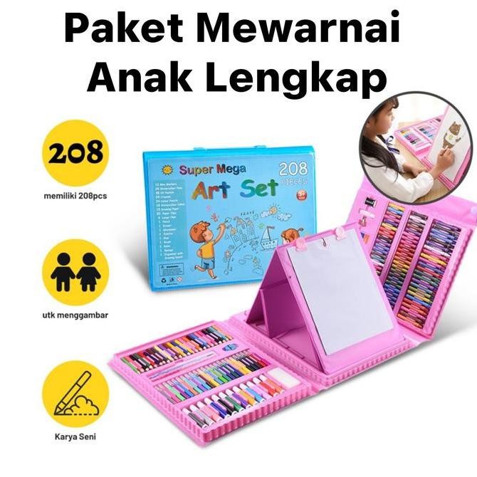 

Set Alat Paket Lukis Melukis Art Crayon Super Mega Art Coloring Set