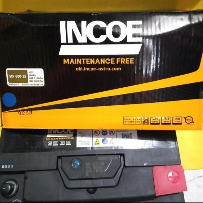 Aki Mobil Incoe Mf 600-38 12V 100Ah