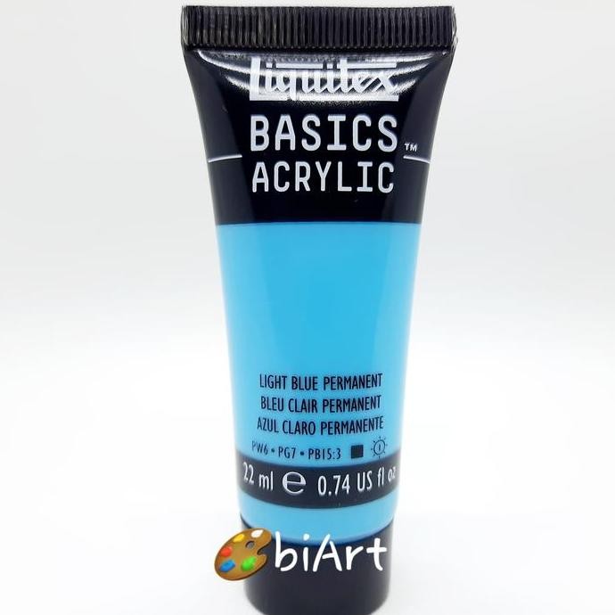 

Cat Akrilik Liquitex Basics Acrylic 22 Ml Light Blue Permanent