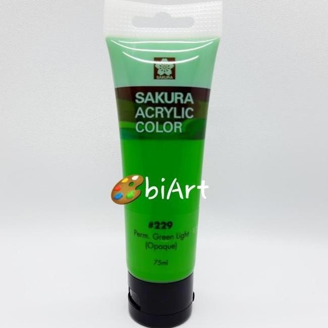 

Cat Akrilik Sakura Acrylic Color 75 Ml Permanent Green Light
