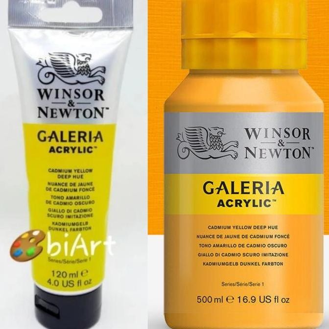 

Galeria Acrylic Colour 500 Ml Cadmium Yellow Deep Hue Winsor & Newton