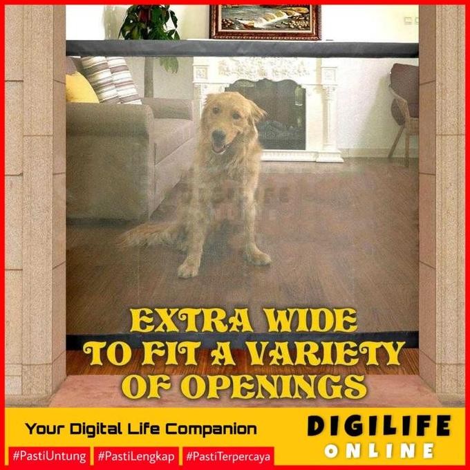 Pagar Jaring Anjing Kucing Penghalang Sekat Pembatas Portable Kandang