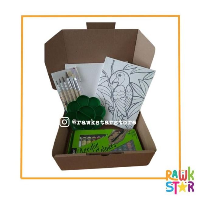 

Paket C Lukis Kanvas Gambar Painting For Kids Art