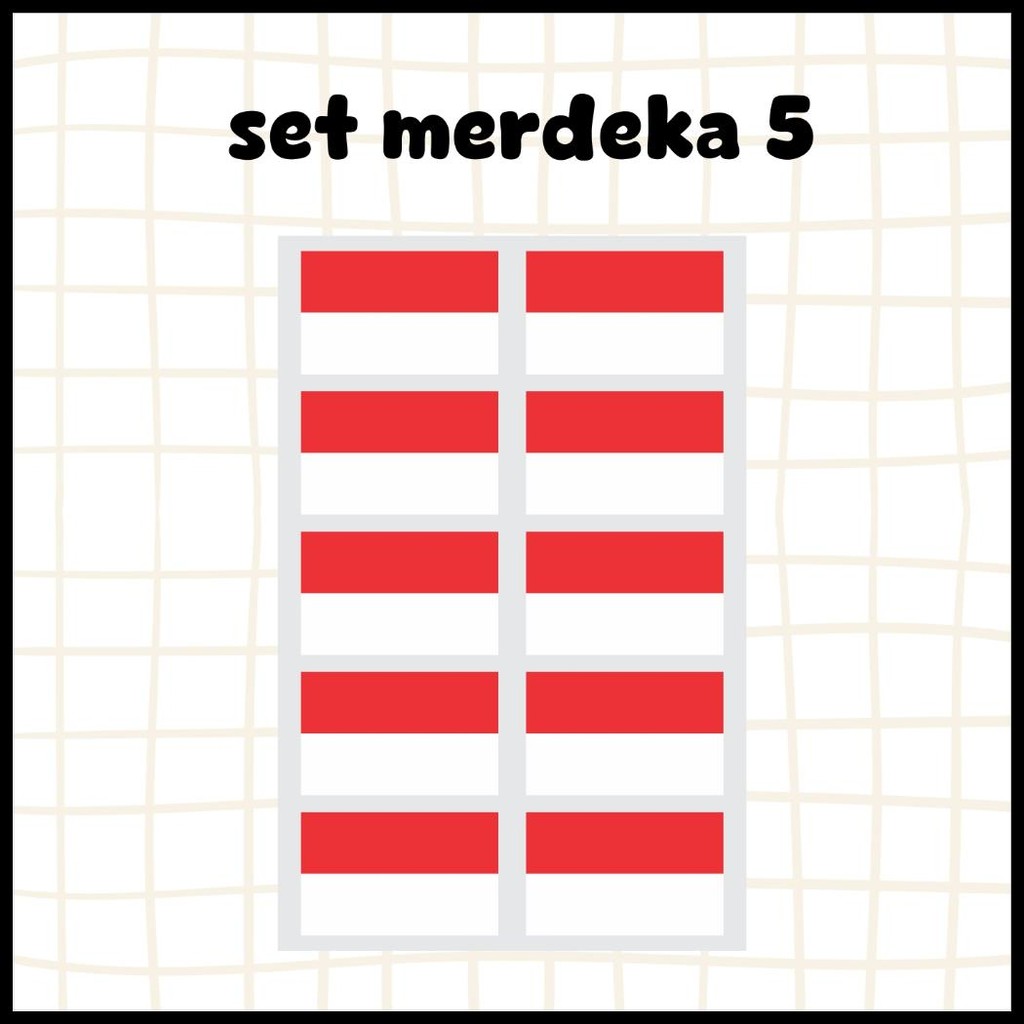 

(10PCS) STIKER PIPI BENDERA MERAH PUTIH, TEMPEL PIPI MERAH PUTIH, AGUSTUS, MERDEKA, 17AN, HUT RI
