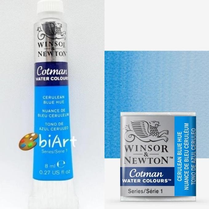 

Cat Air Cotman Water Colour Cerulean Blue Hue Tube 8 Ml Winsor & Newto