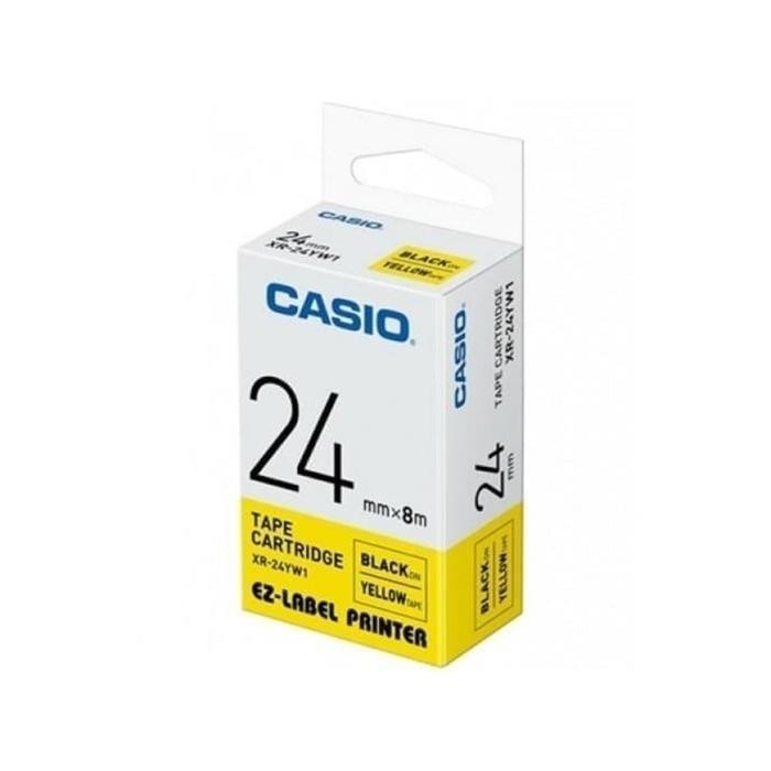 

Label Printer Casio 24Mm Xr-24Yw1 Black On Yellow Tape Label Casio Original Dan Terpercaya