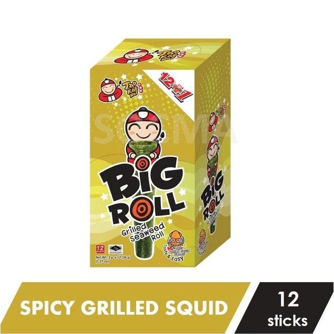 

JB Tao Kae Noi Big Roll Grilled Seaweed Roll Spicy Squid (Box) None