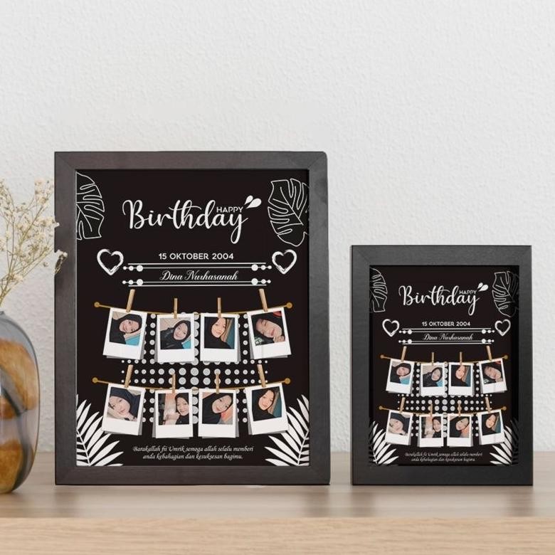 SATU HARI JADI kado Ulang Tahun Frame foto Bingkai kado wisuda /Frame Gift Ultah figura/ kado wisuda