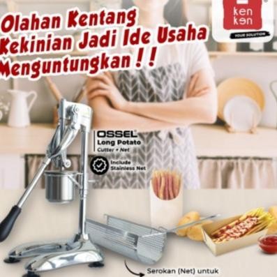 OSSEL Long Potato Alat Cetak Kentang Potong Kentang Pemotong Kentang Panjang OSSEL Nugi