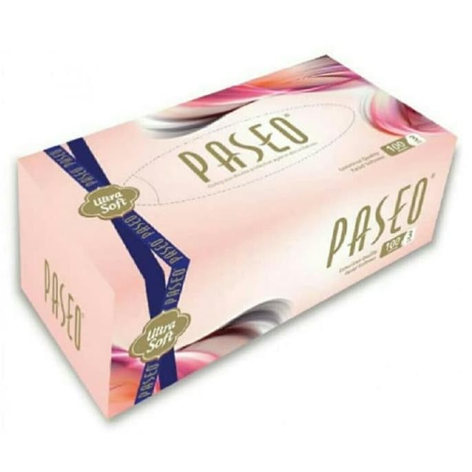TISU WAJAH PASEO ULTRA SOFT 3 PLY ISI 100 BOX FACIAL TISSUE LUXURIOUS KULIT SENSITIF Nugi