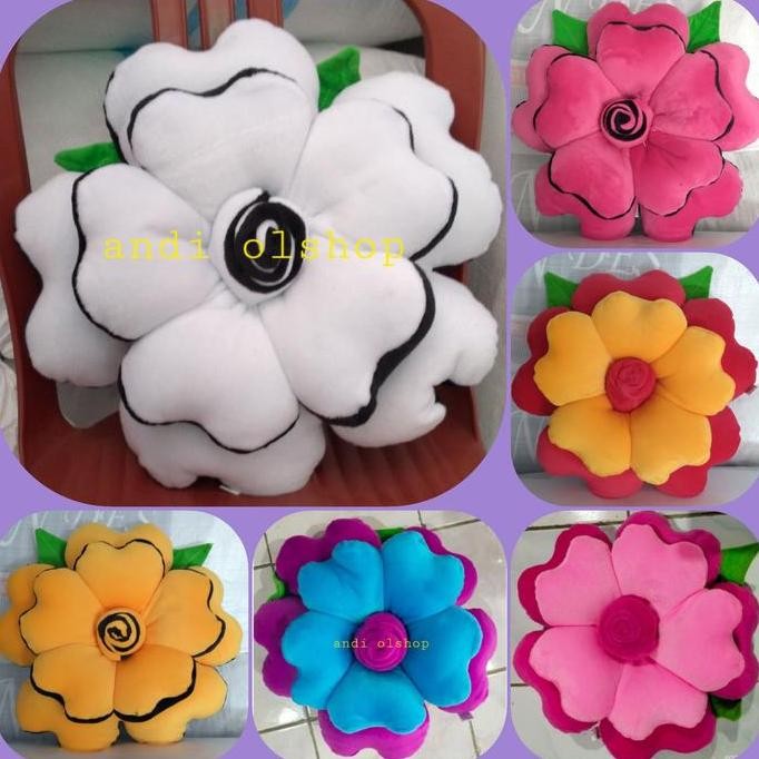 bantal sofa mawar cantik bantal bunga