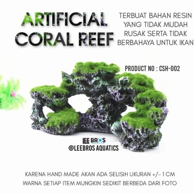 Batu Karang Imitasi / Batu Coral / Hiasan Aquascape / Dekorasi Aquascape