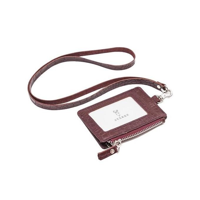 

Starke Id Card Holder Zippered Gantungan Id Card Dengan Retsleting Name Tag Lanyard Perusahaan Kantor Hustle Hog Ii Maroon Croco Textured