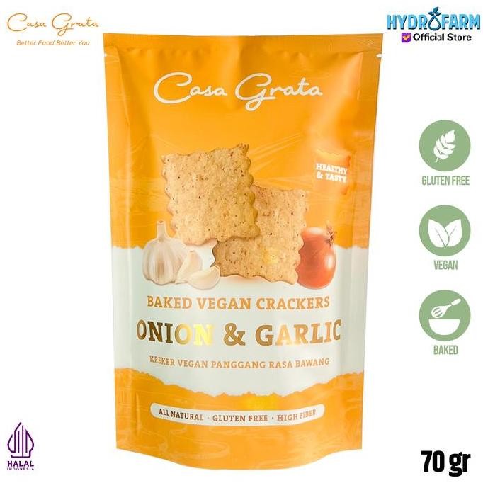 

JB Casa Grata - Baked Vegan Crackers Onion & Garlic None