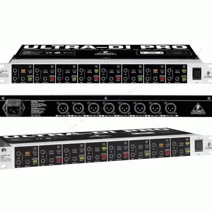 BEHRINGER DI800 [ DI 800 ] DI BOX 8 CHANNEL FOR STAGE AND STUDIO ORIGINAL DAN TERPERCAYA