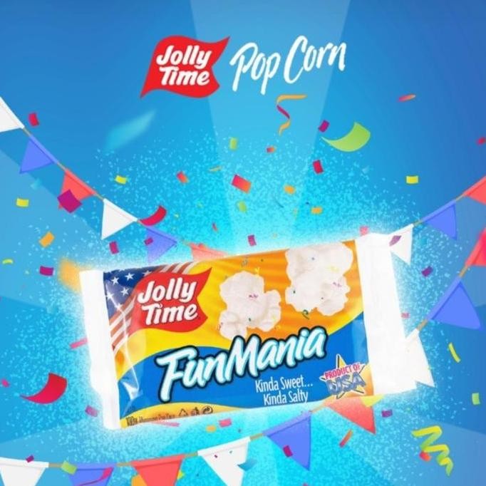 

JB Popcorn Jolly Time Fun Mania / Pop corn rasa Manis Asin None