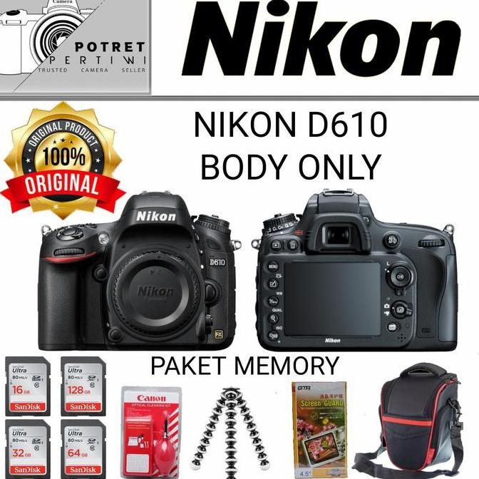 Nikon D610 Body Only / Kamera Dslr Nikon D610 Body Only / Body Only Camera