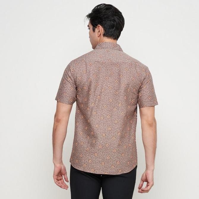 BATIK COUPLE ATASAN BATIK PRIA DAN WANITA WARNA SALEM OLR154