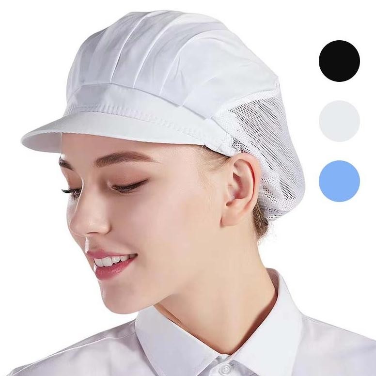 Topi Chef Wanita Topi Koki Wanita Topi Chef Jamur Topi Masak Koki Perempuan Hairnet Jaring Topi Koki