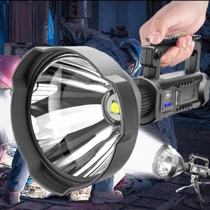 Senter sorot Super Bright 9000 Lumens Big lamp LEED XHP50 USB CHARGER