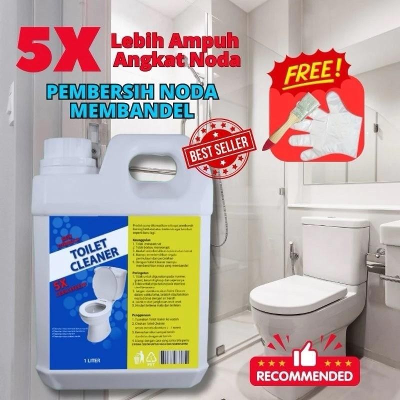 Toilet Cleaner Pembersih Kerak Kamar Mandi Kemasan 1 Liter Warna Pink Ampuh Menghilangkan Kerak Pada