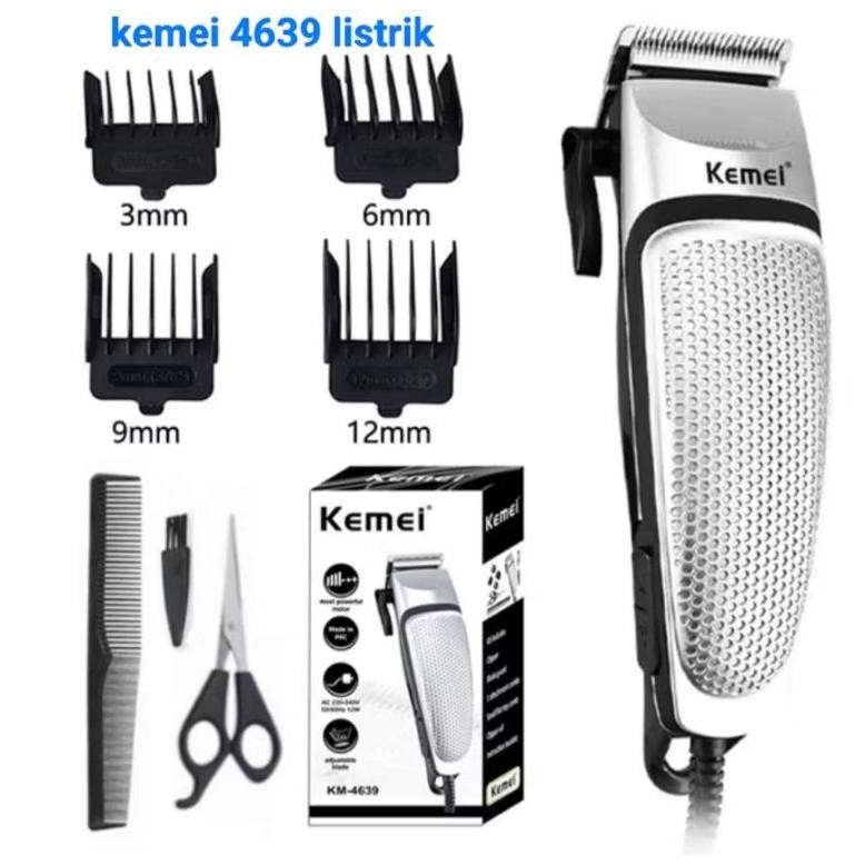 Alat mesin potong rambut Kemei km 4639 Hair Clipper Kemei listrik murah
