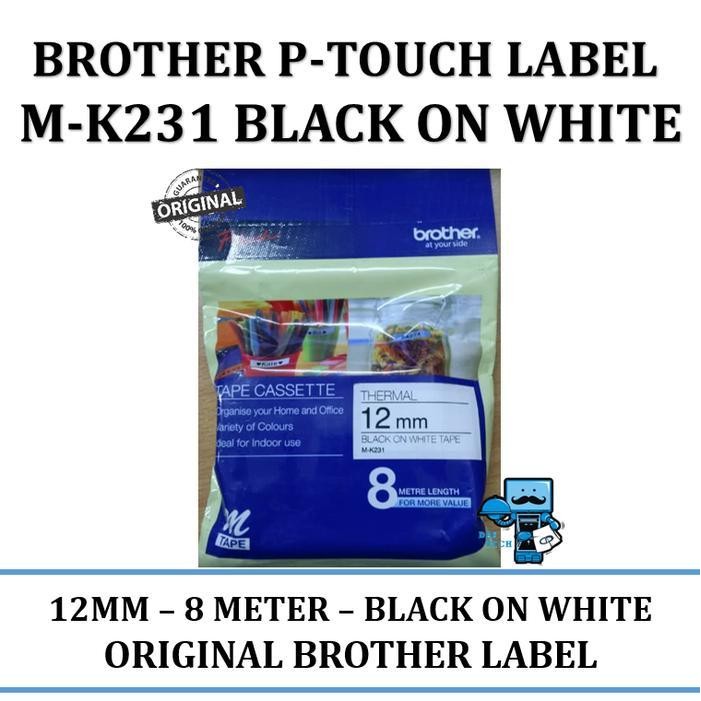 

Label Brother P-Touch M-K231 Ptouch Label Printer(Brother) Original Dan Terpercaya