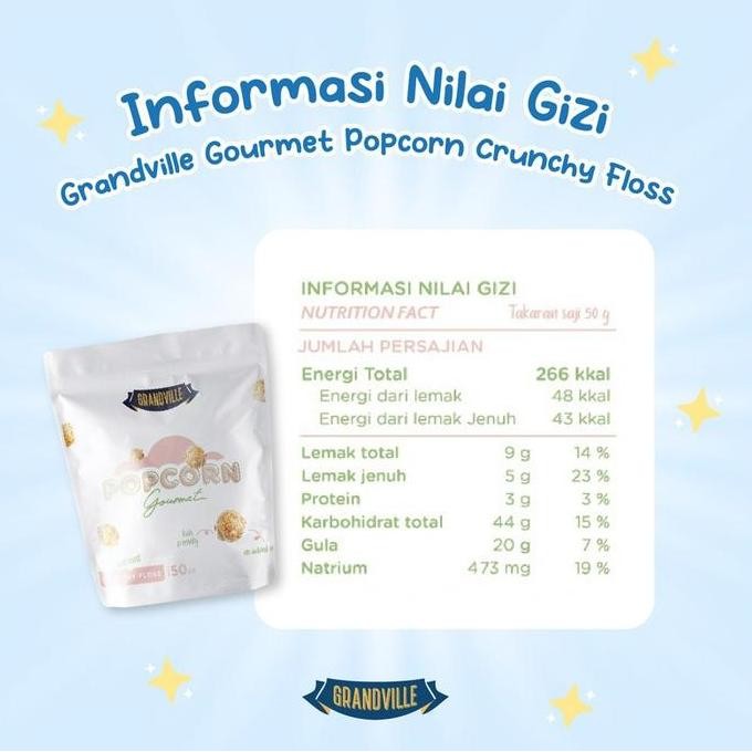 

JB Grandville Popcorn Gourmet Crunchy Floss and Hokkaido Milk None