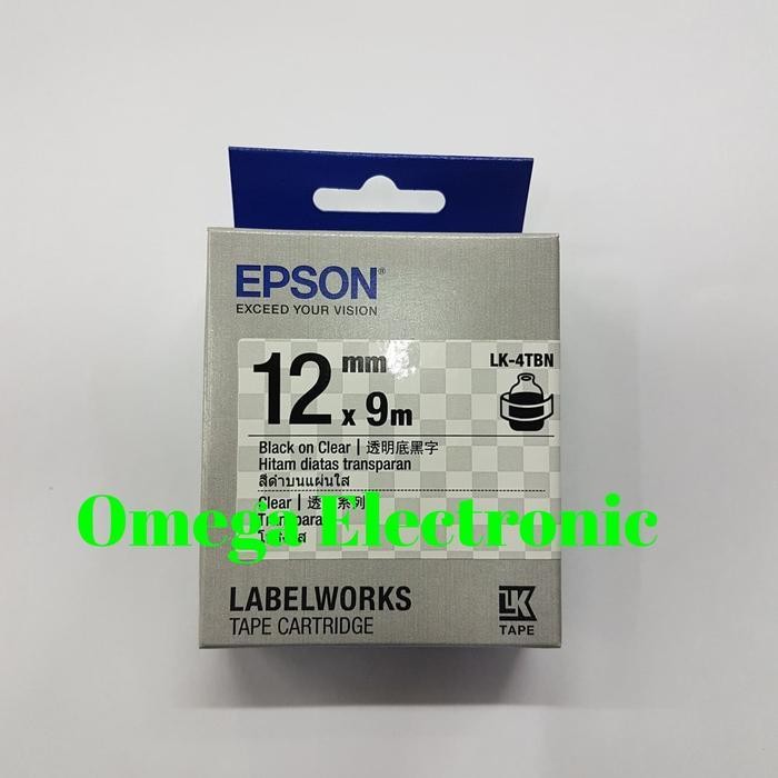 

Epson Labelworks 12Mm Black On Transparent Label Tape Catridge Lk-4Tbn Original Dan Terpercaya