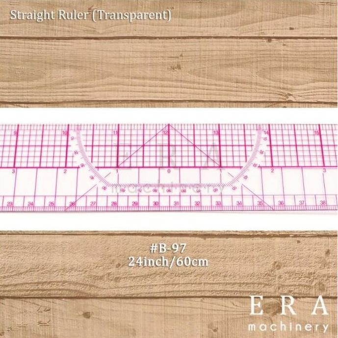 

Tersedia Penggaris Jahit Transparan B97 24/60cm - Ruler Jahit Inci & Metric Serbaguna B-97