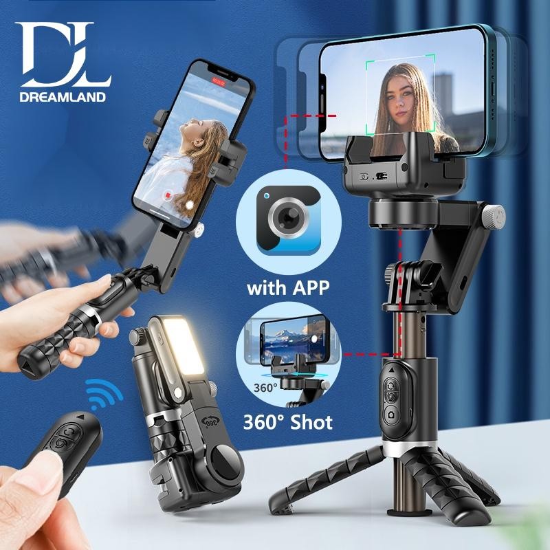 Q18 Gimbal Stabilizer Handphone Gimbal Stabilizer Tongsis Bluetooth Tripod/Stabilizer Smartphone Gim