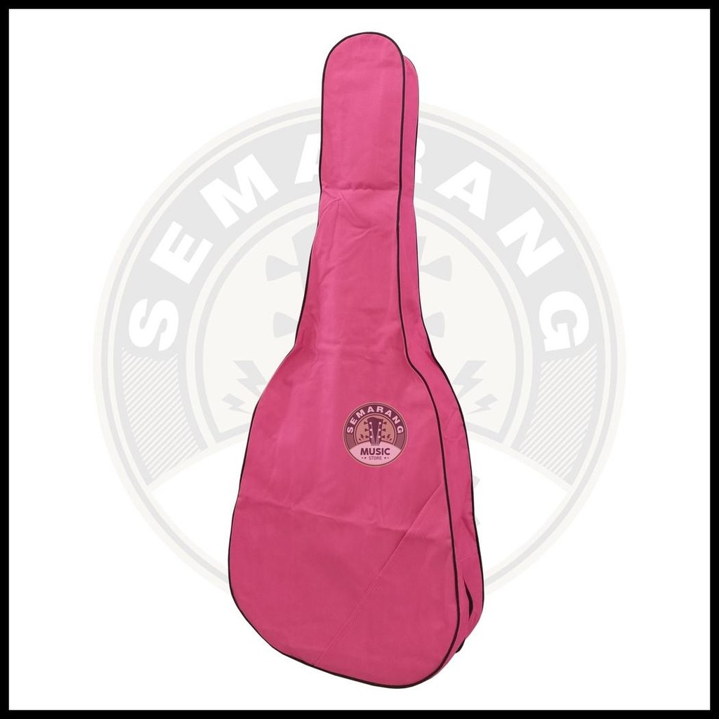 TAS GITAR MINI ATAU TAS UKURAN GITAR 3/4 PINK / SOFTCASE GITAR MINI PINK BAHAN KUAT