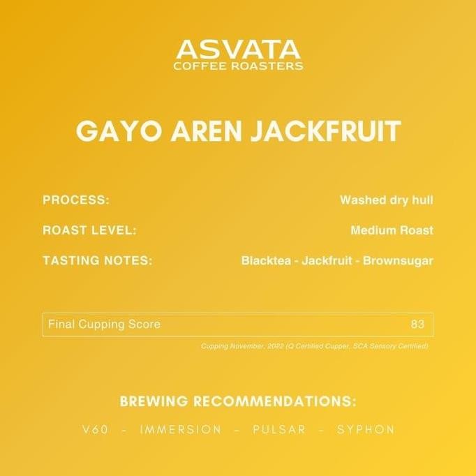 

Gayo Aren Jackfruit 1 Kg Roasted Beans Specialty Coffee Biji Kopi Kualitas Terbaik Harga Termurah