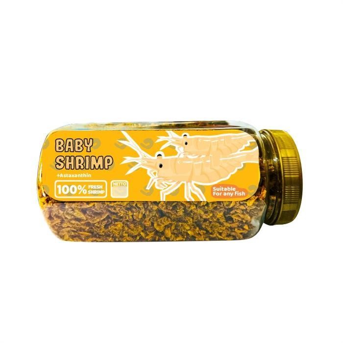 AL Makanan Pakan Naikan Baby Shrimp Kuning Channa, Arwana, Mas Koki