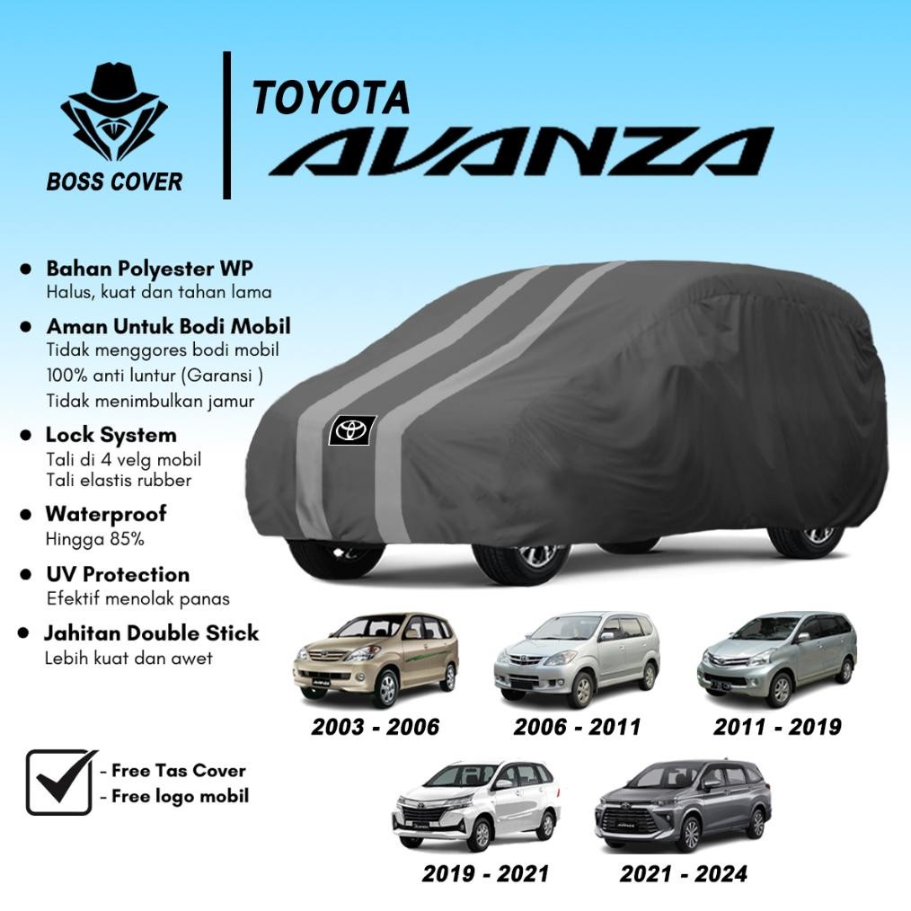 Boss Cover Body Cover Sarung Mobil Avanza Selimut Penutup Avanza Veloz Outdoor Tutup Mobil Toyota Al